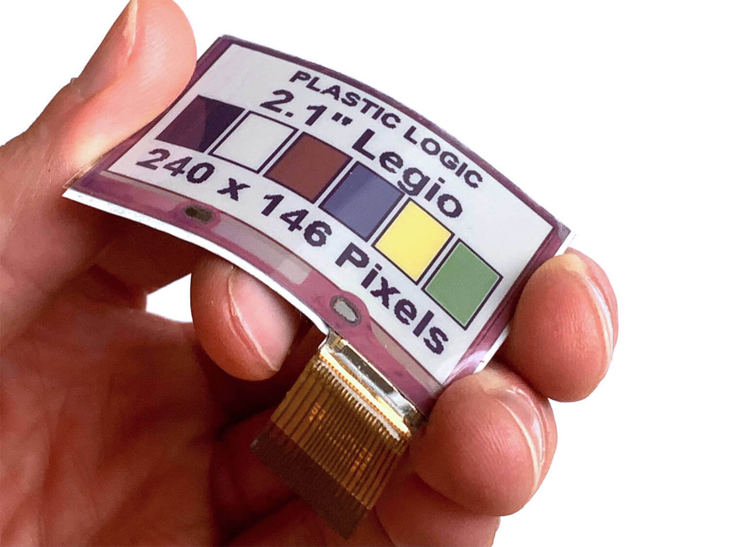 世界初のフレキシブルカラー電子ペーパー「Legio」