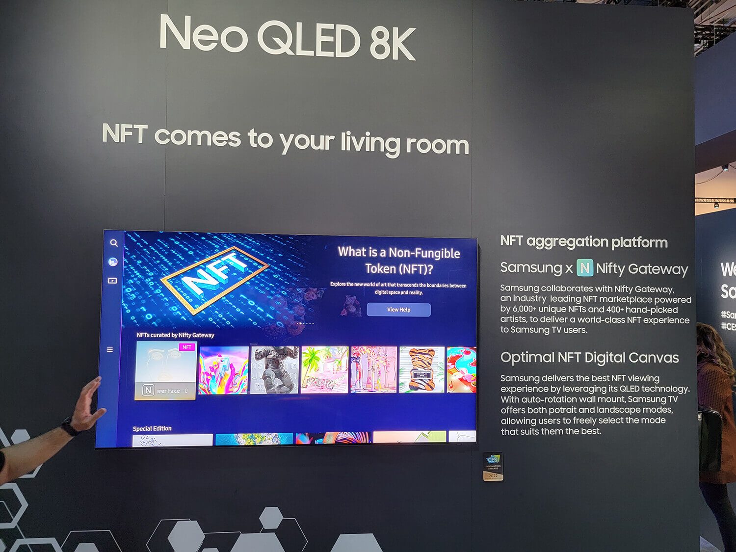 スマートTVにNFTアートの購入機能が搭載される